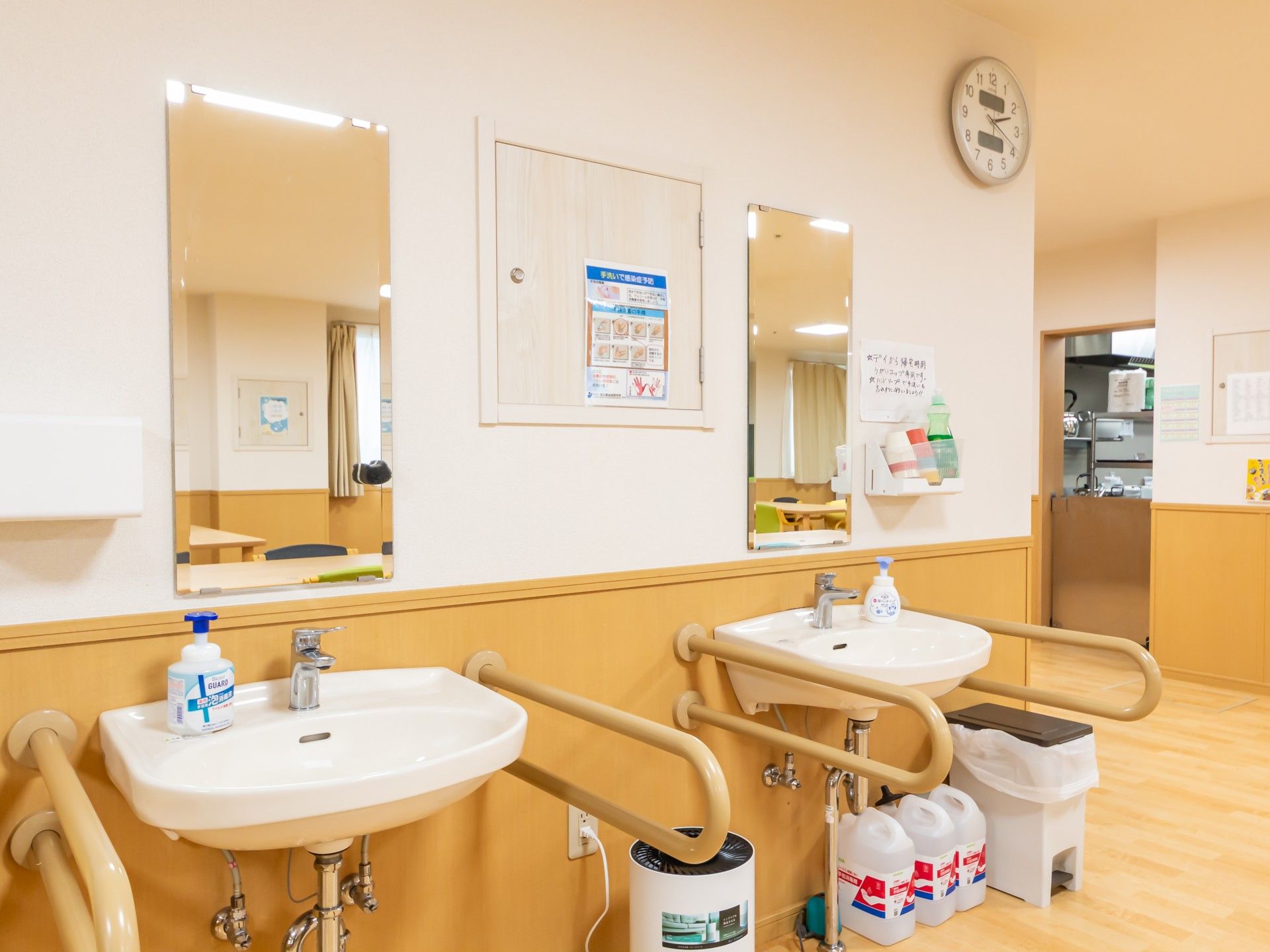 手洗い場の様子