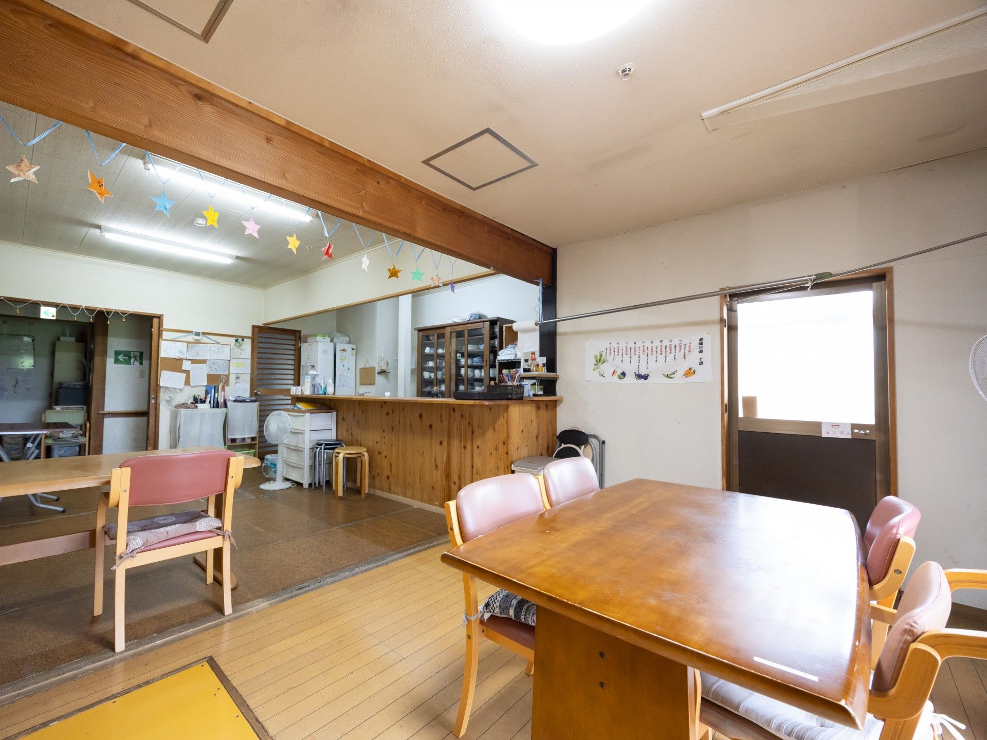 温かみのある共有スペース