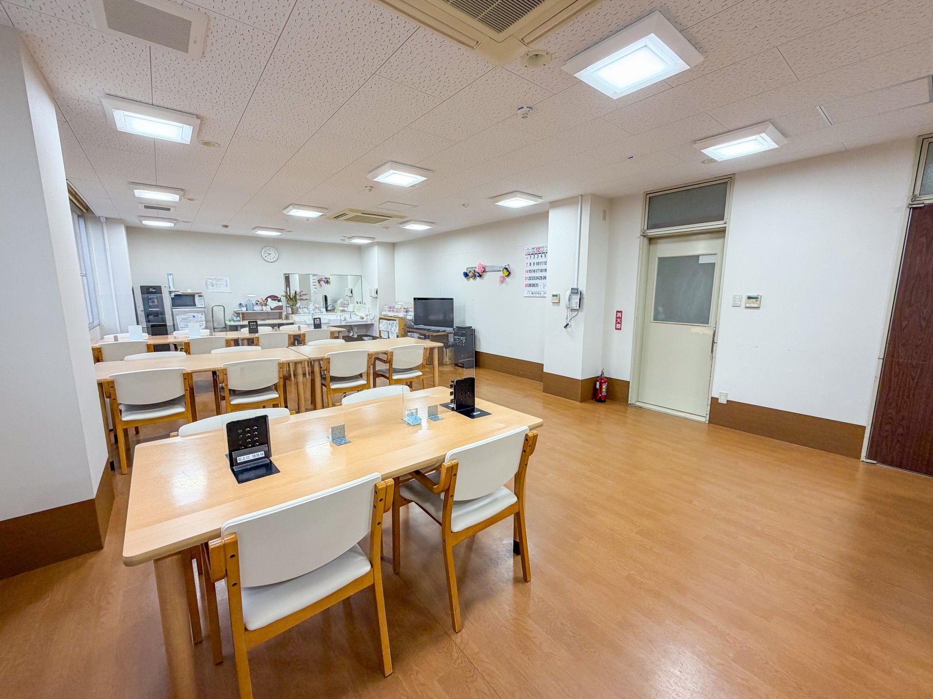 明るい共有スペース