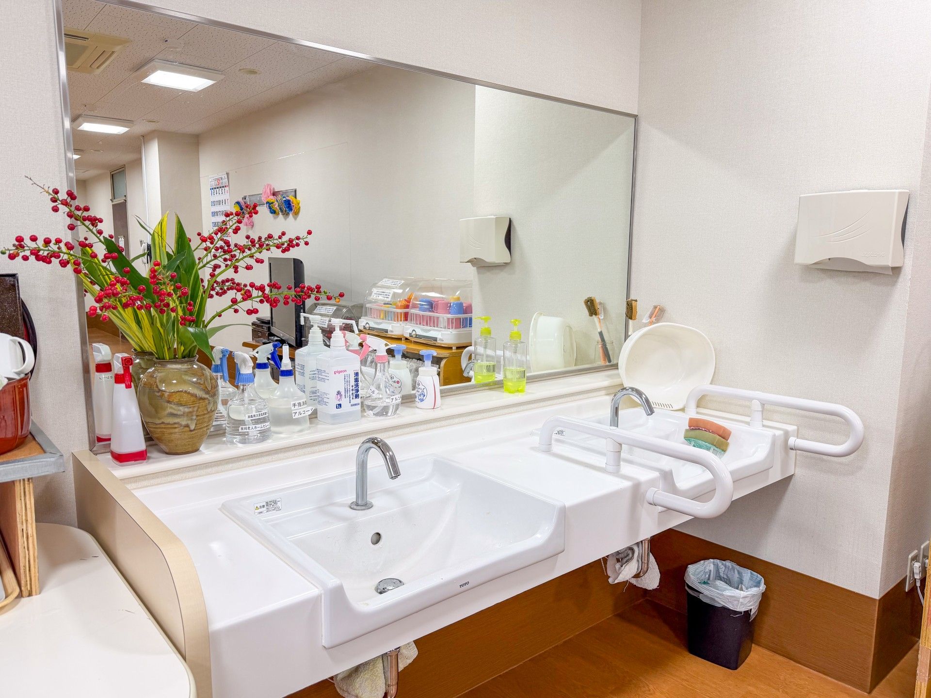 手洗い場の様子