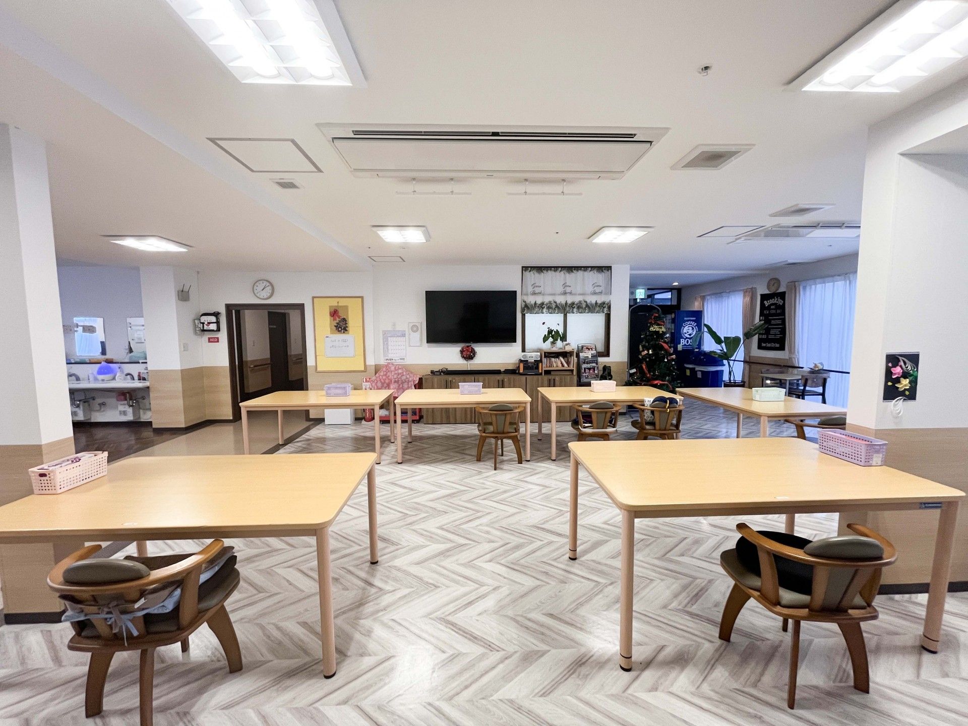 広々とした共有スペース