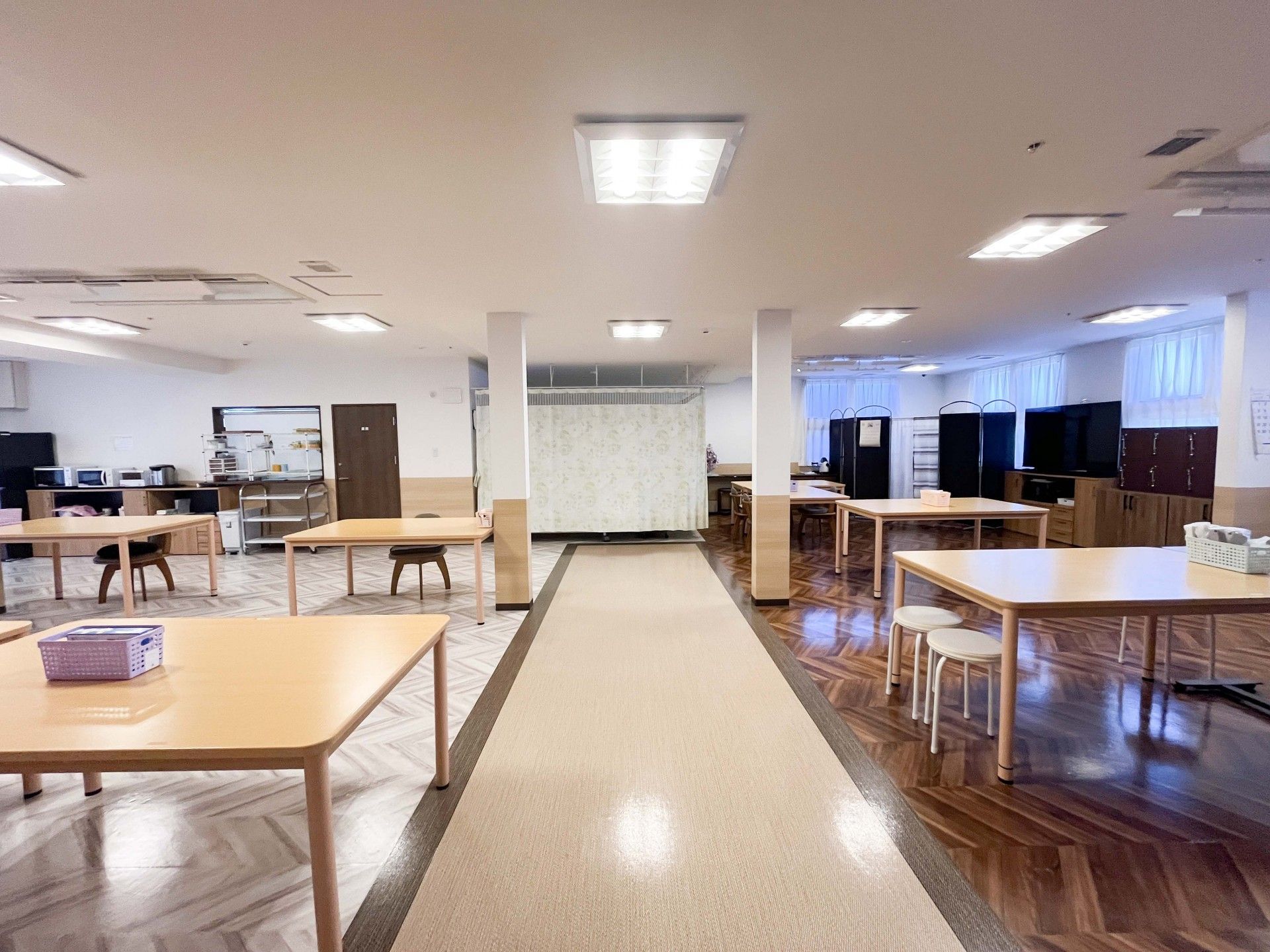 広々とした共有スペース