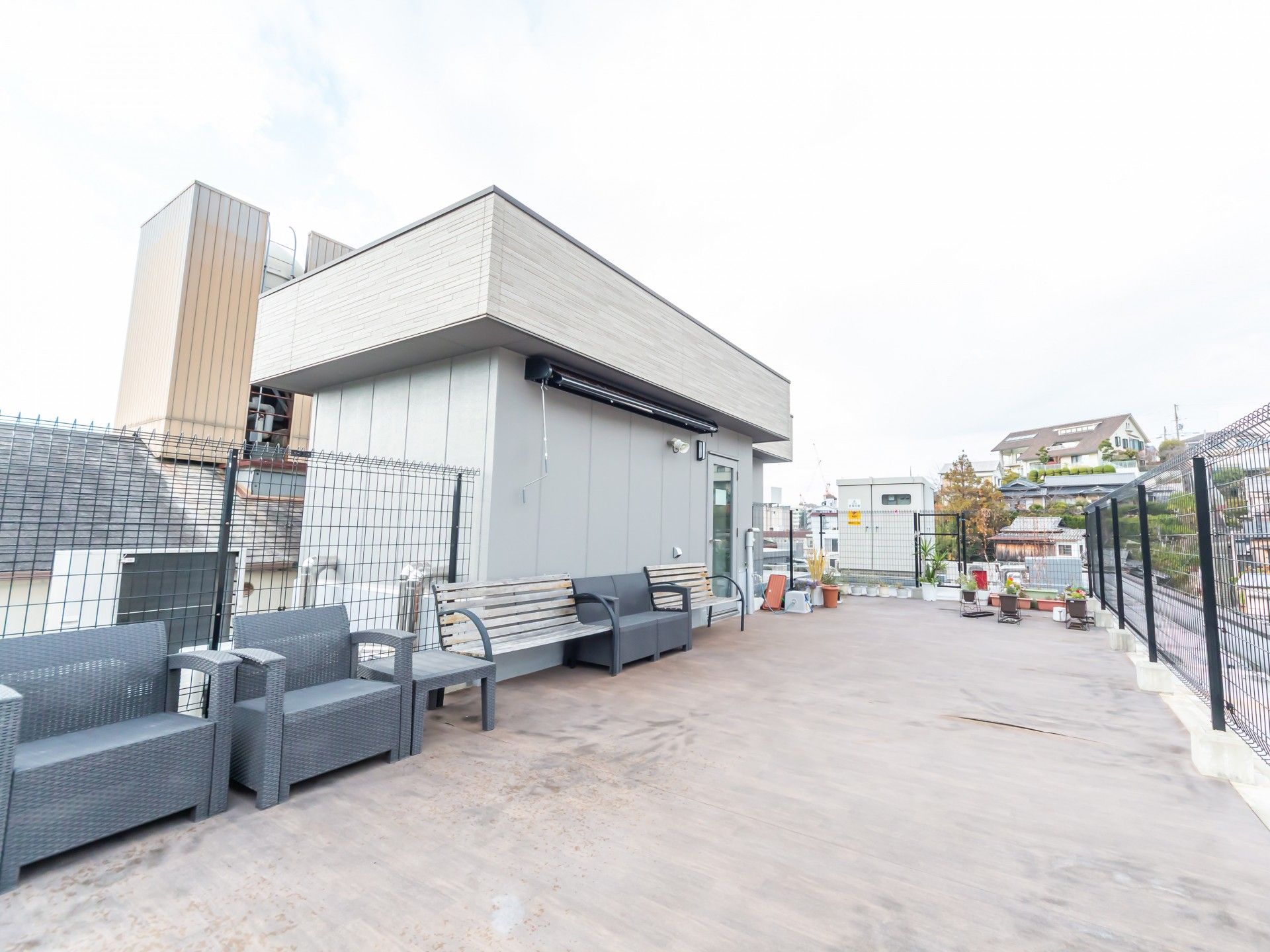 開放的な屋上スペース