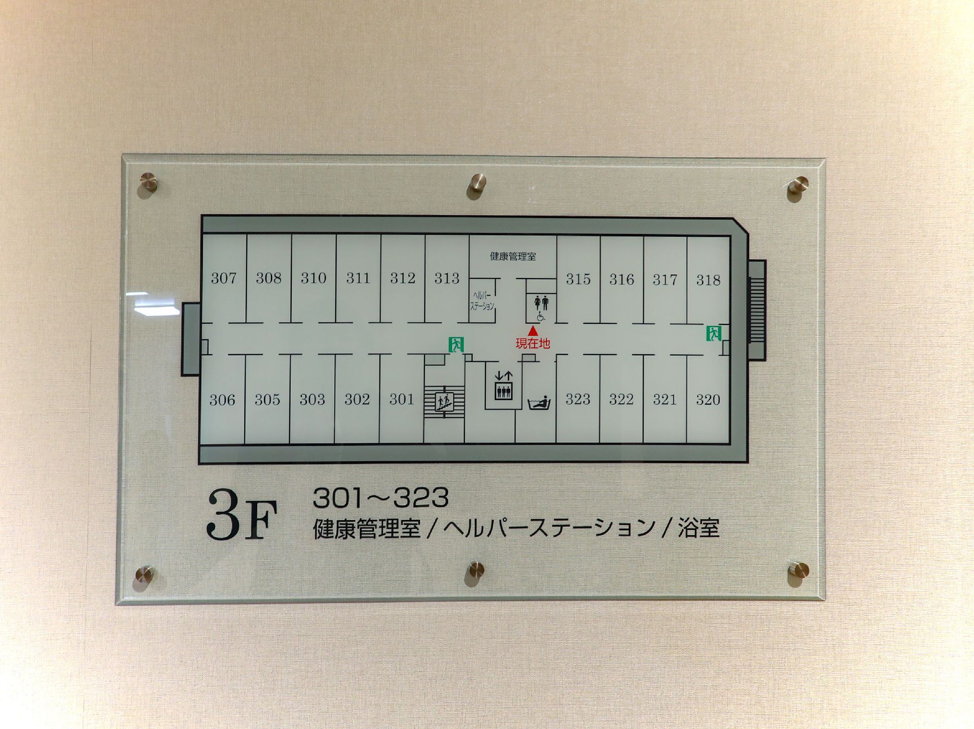 館内の案内図