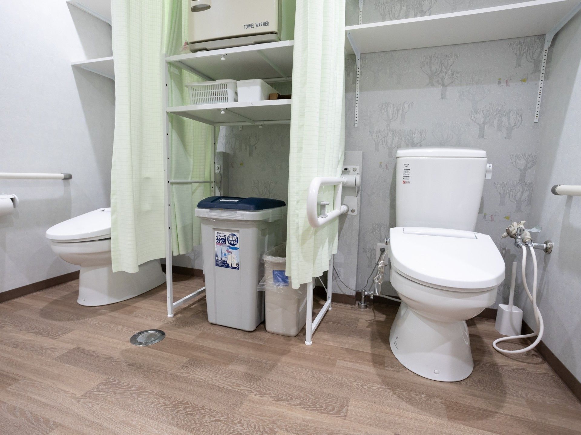 清潔なトイレ設備