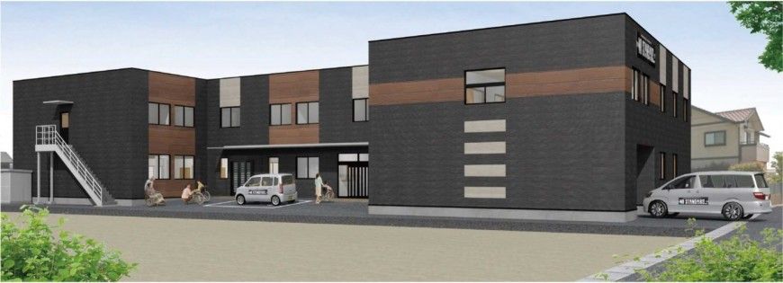 モダンな外観の建物