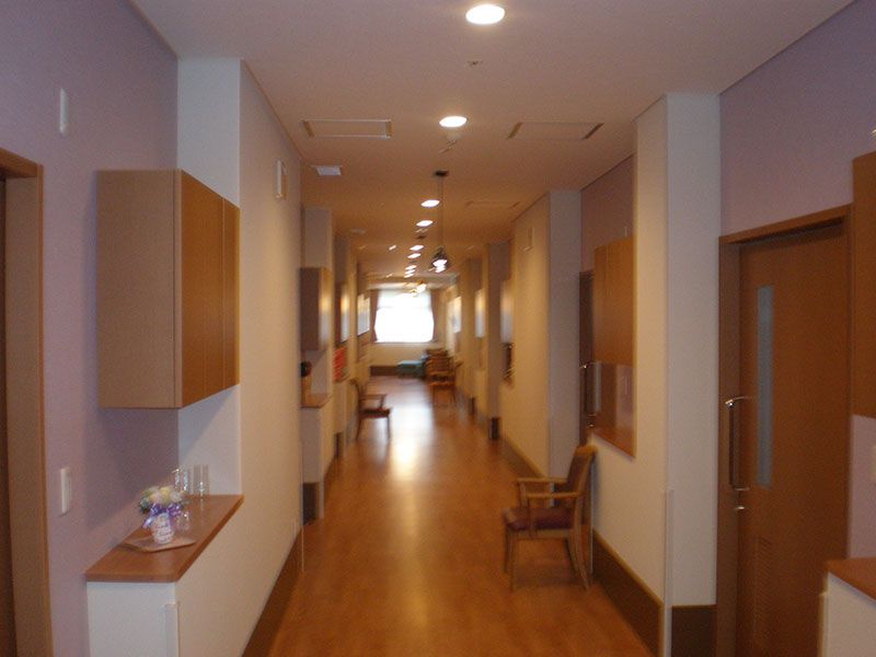 温かみのある廊下