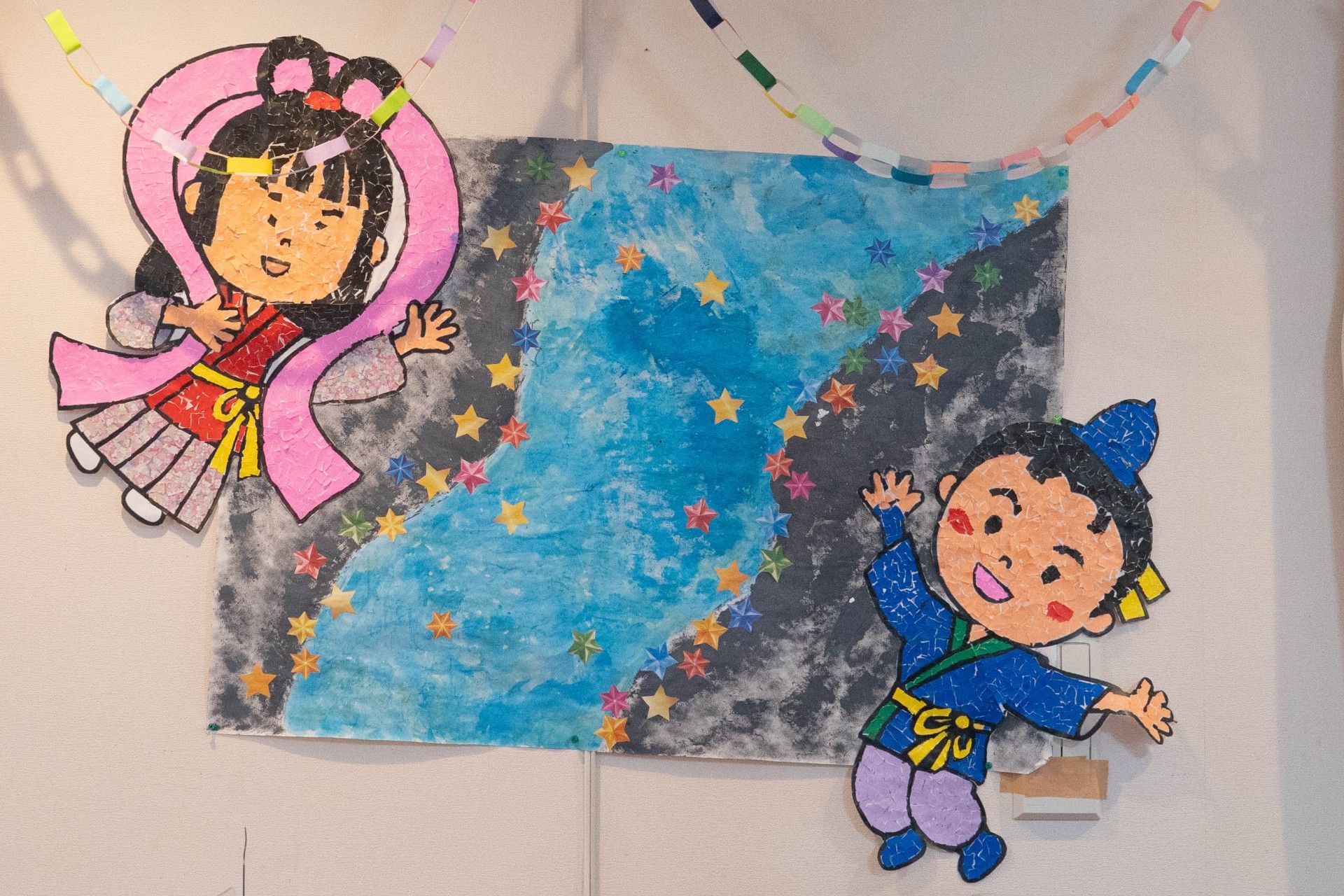 レクリエーションで作った手作りの飾り