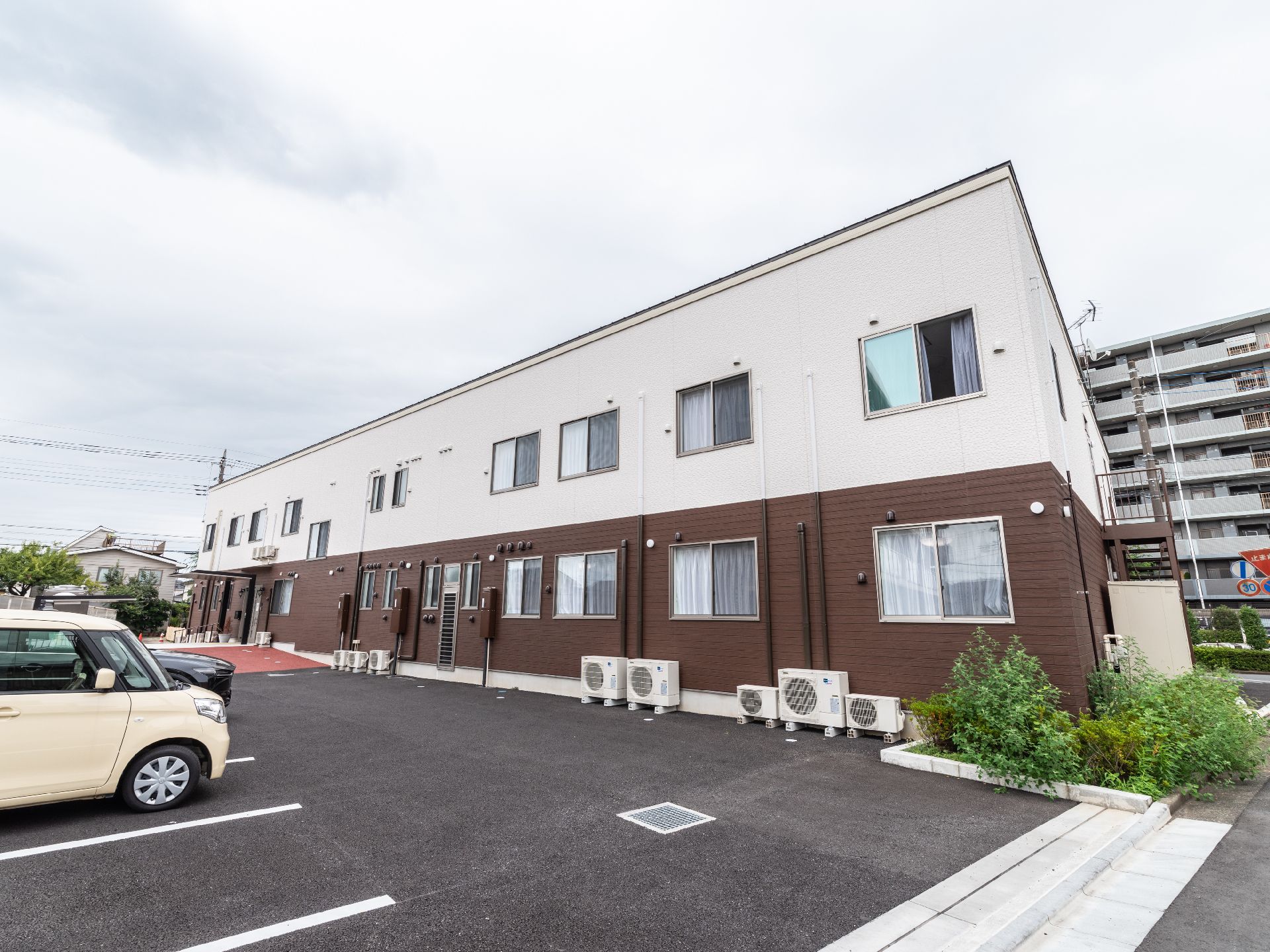 複数台停められる駐車場