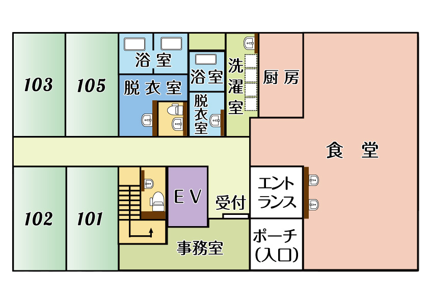 施設の間取り図