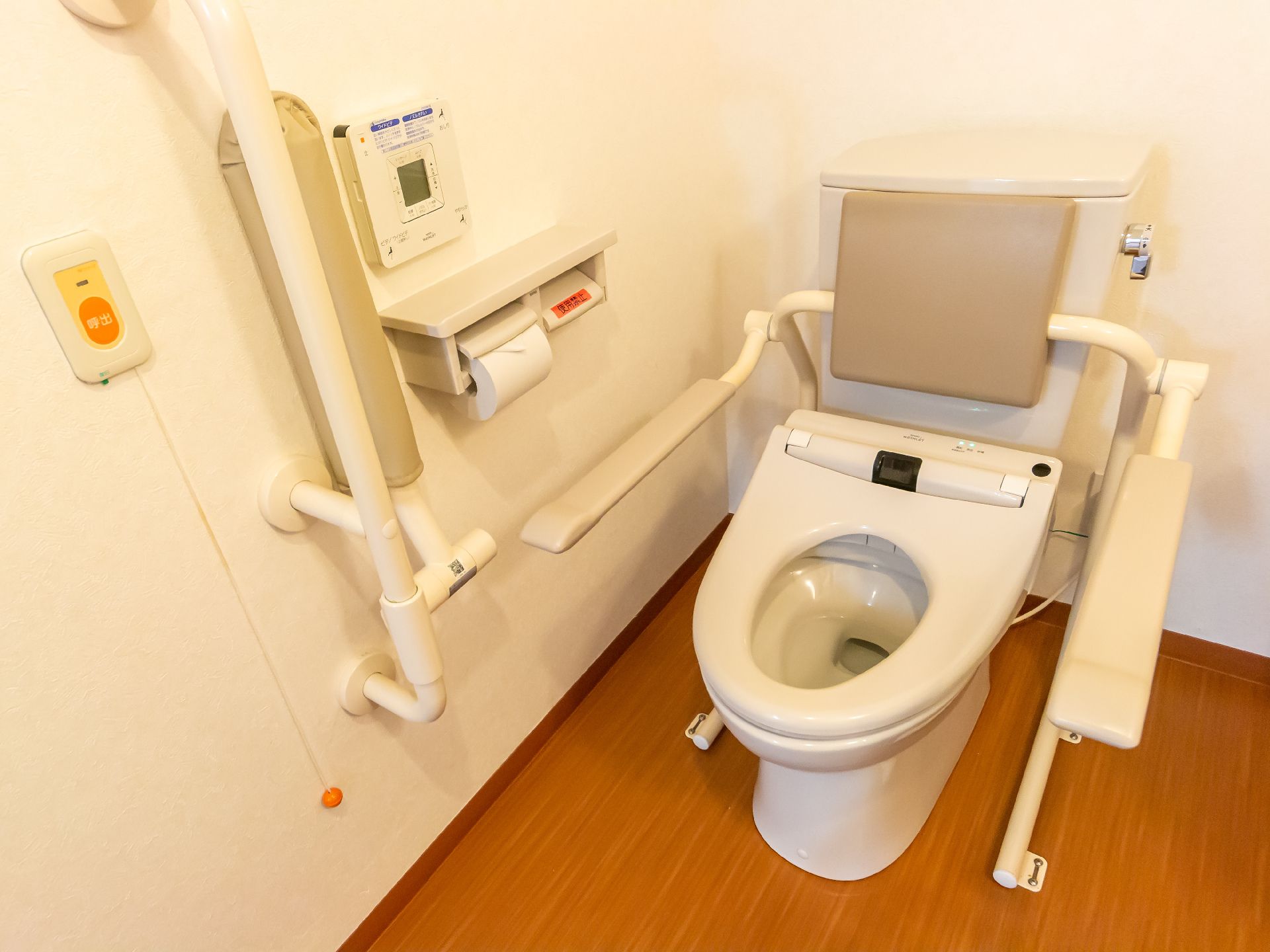 安全対策が行われたトイレ