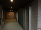 介護施設の屋根付きエントランス