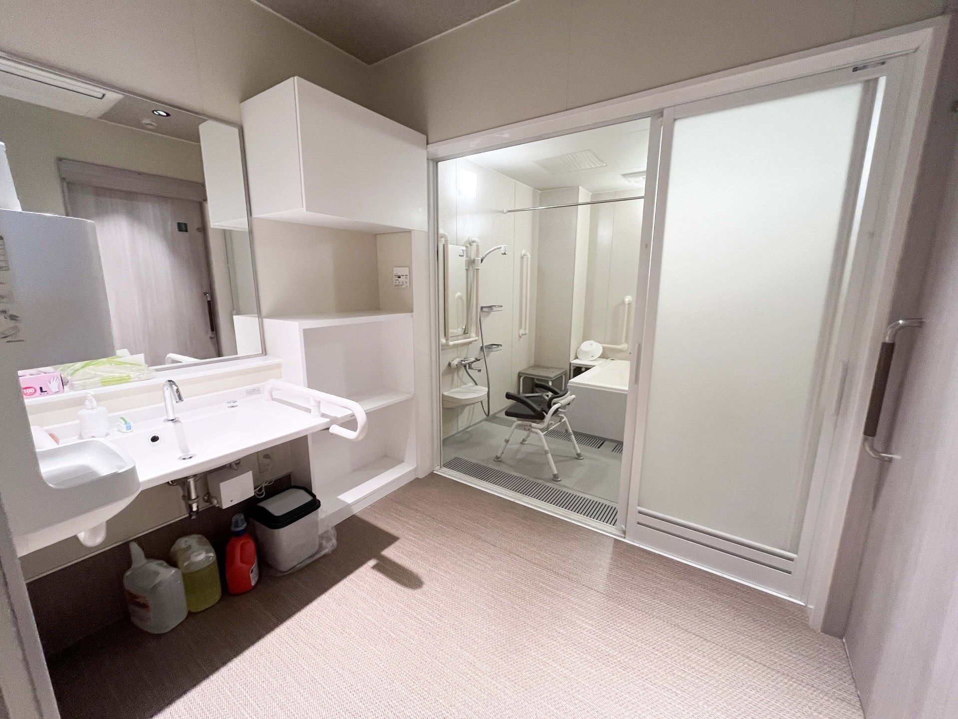 使いやすい洗面所と浴室