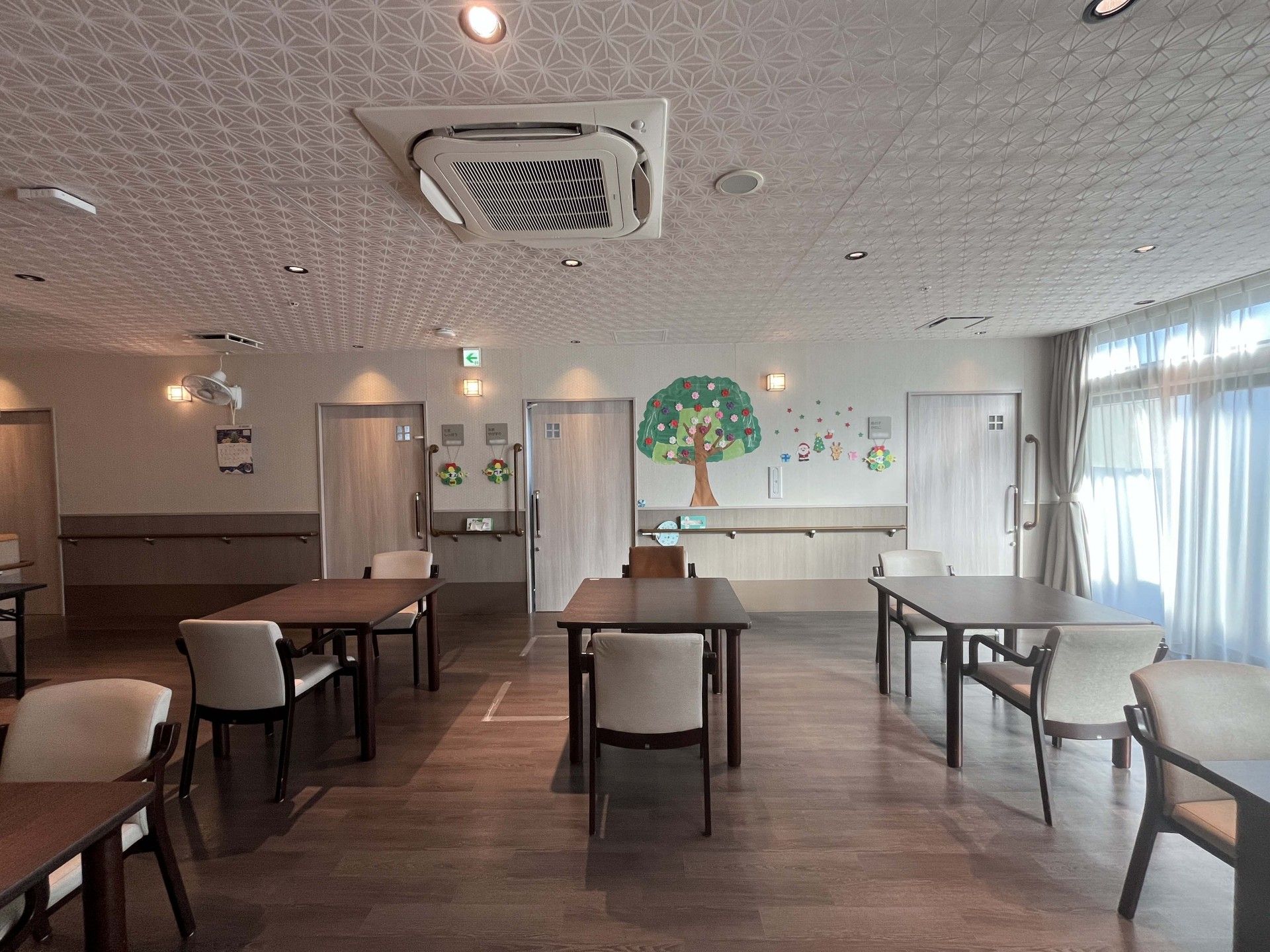 明るい共有スペース