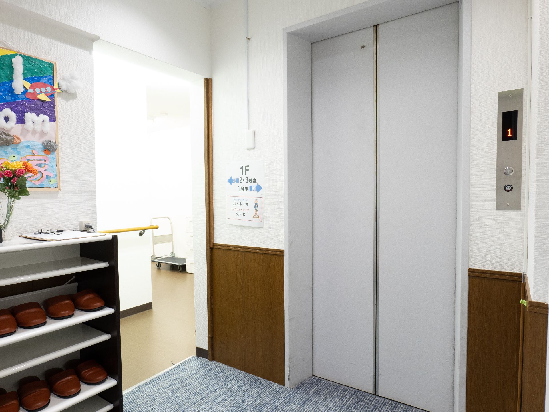 住宅型有料老人ホームに設置されたエレベーター