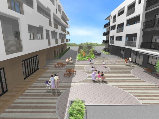 遊歩道スペース