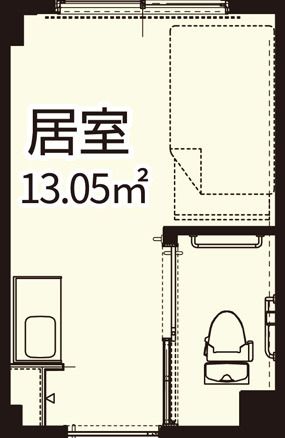 フォーユー橿原の居室の間取り図
