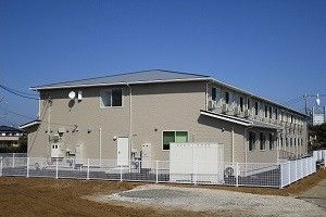 快適な居室が並ぶ施設