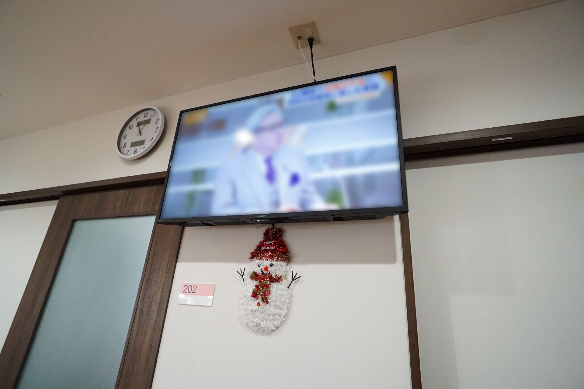 共有スペースにあるテレビ