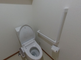 バリアフリーのトイレの内部