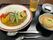 丸皿にカレーのセット