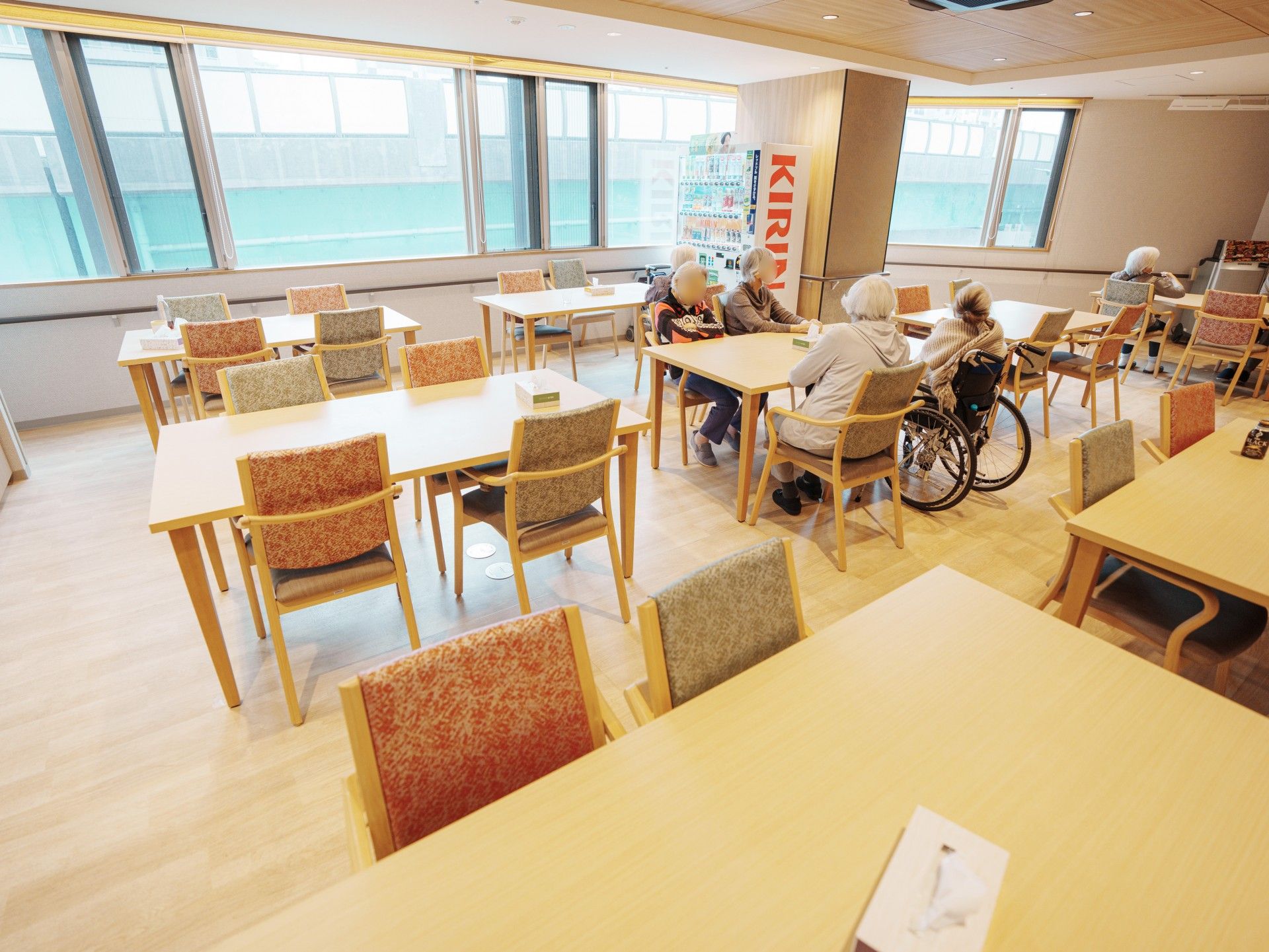 利用者の憩いの食堂