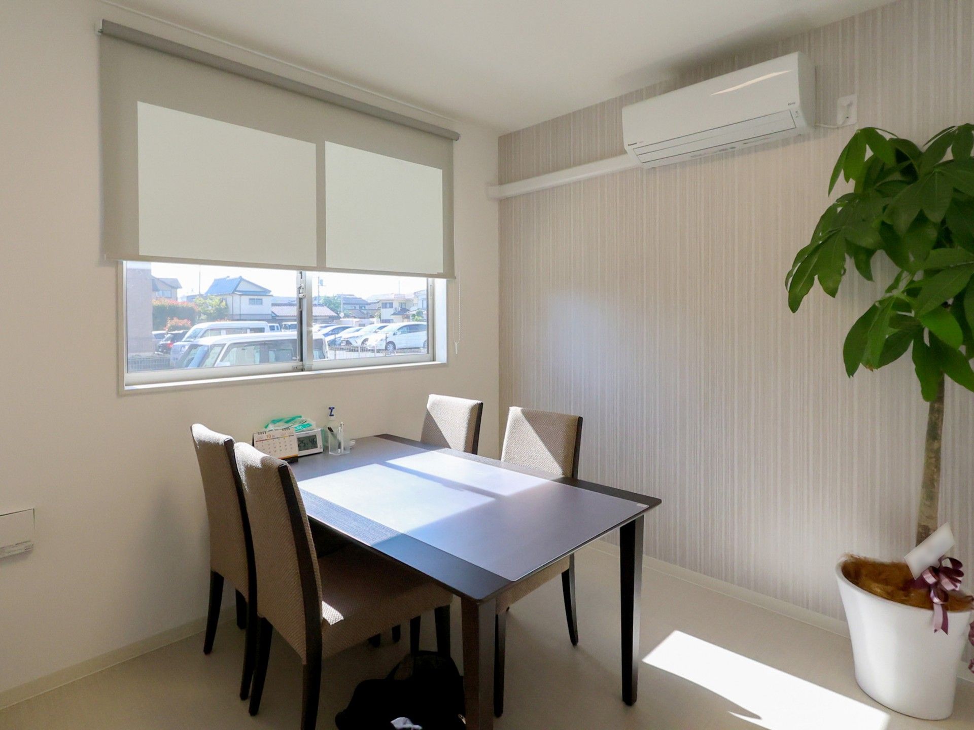 大きな観葉植物が置かれている部屋