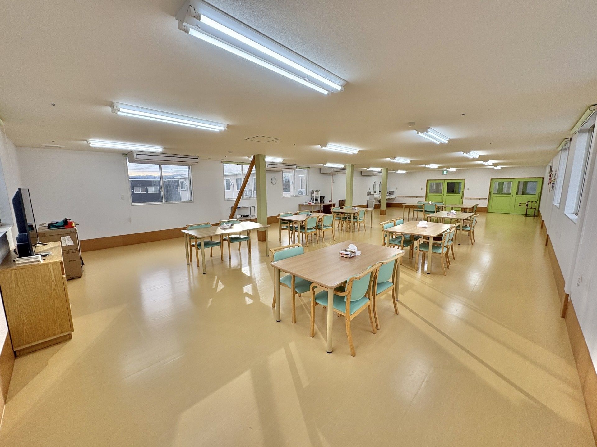 広々とした共有スペース