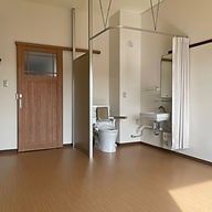 清潔な個室の一角