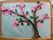 手作りの桜の壁飾り