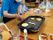 ホットケーキ作りの様子