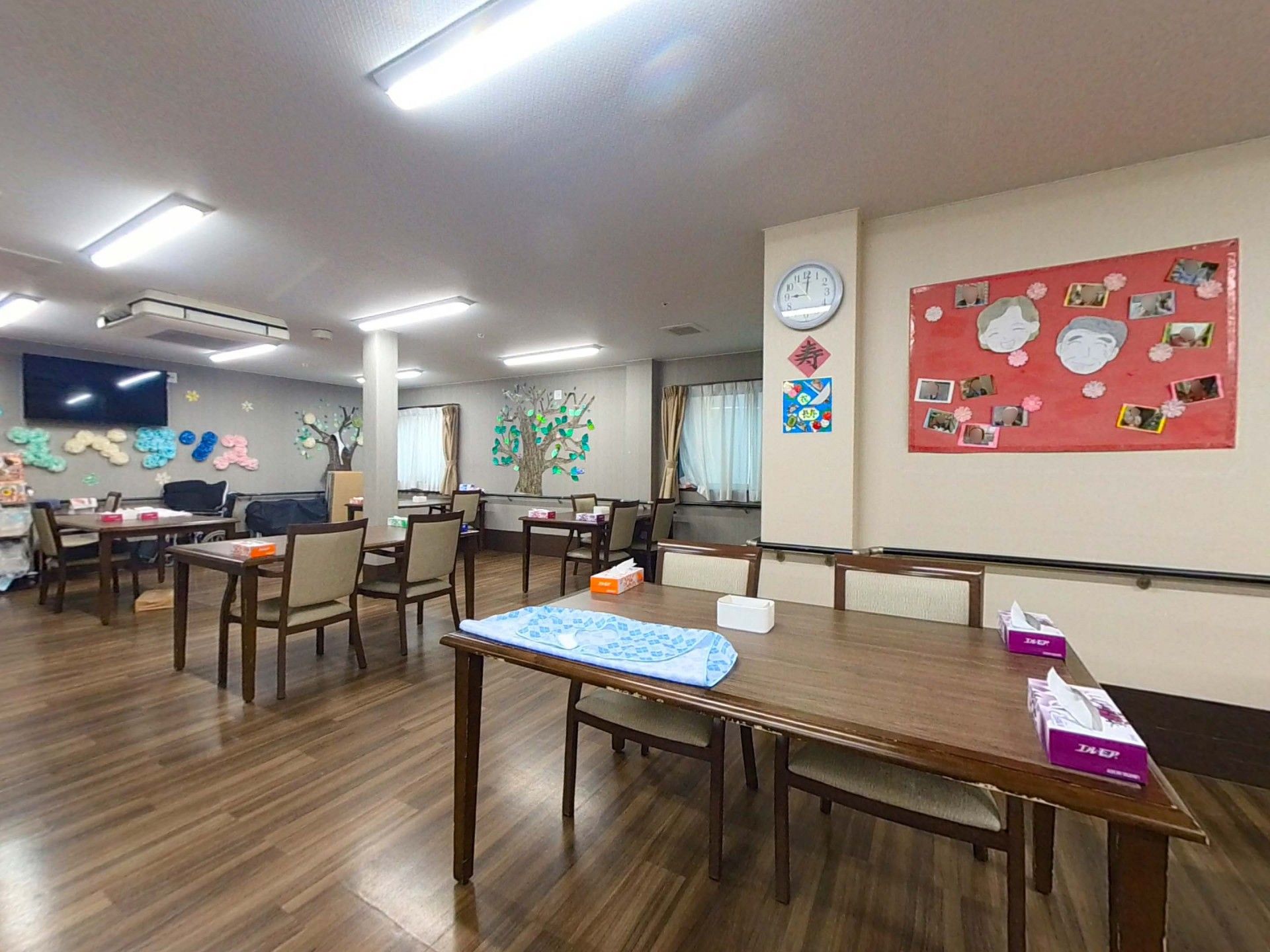 明るい共有スペース