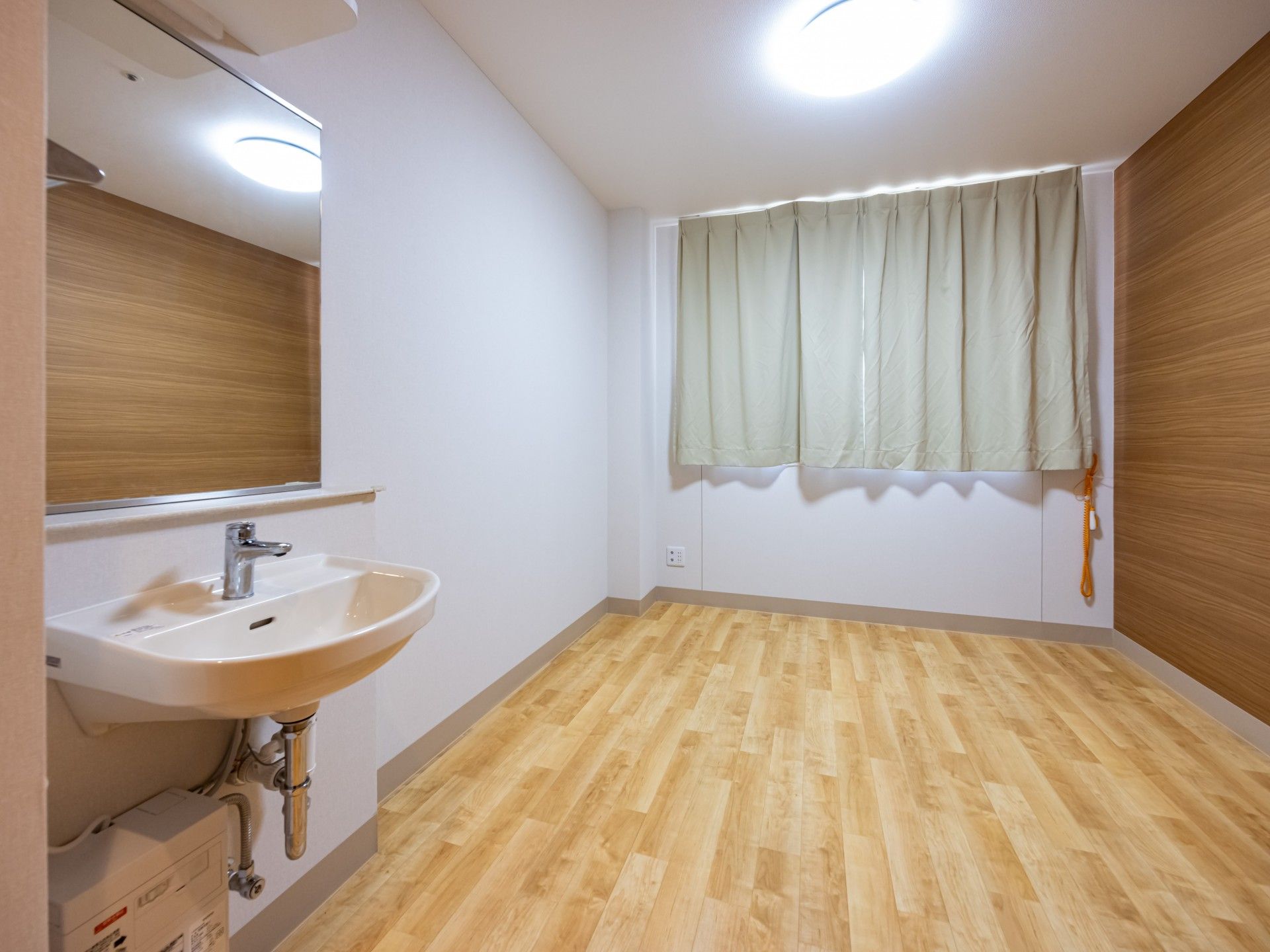 清潔な個室の一角