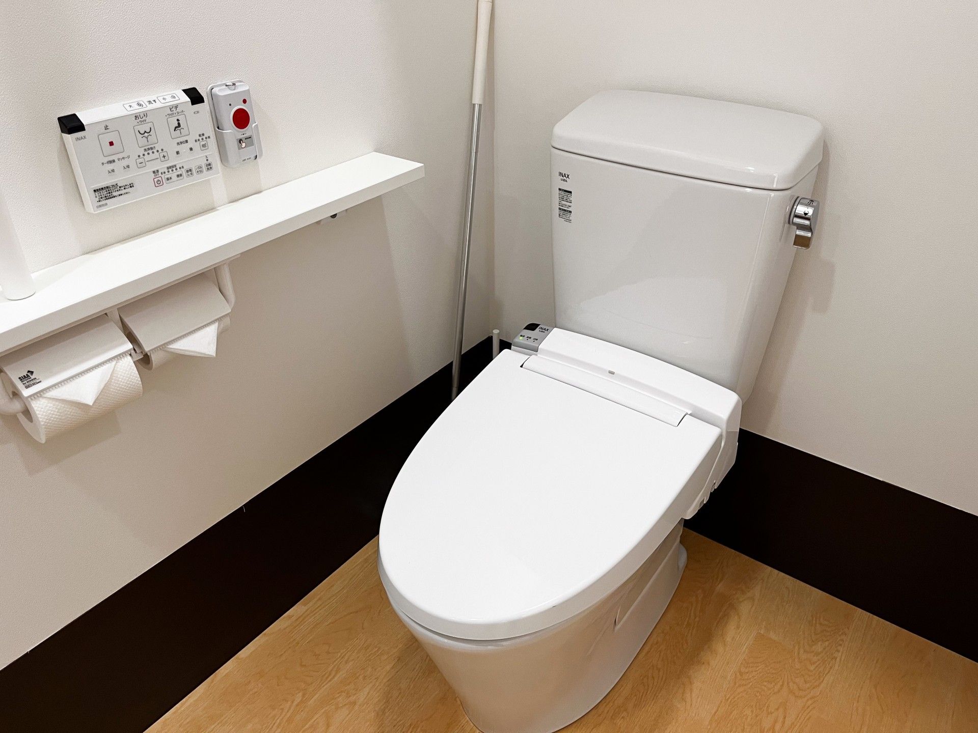 使いやすい設備のトイレ