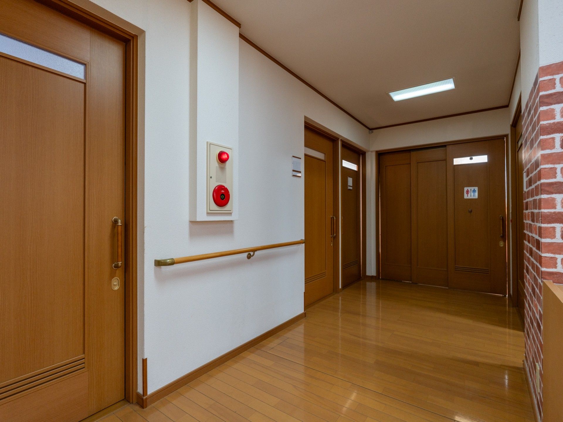 安全な廊下の様子