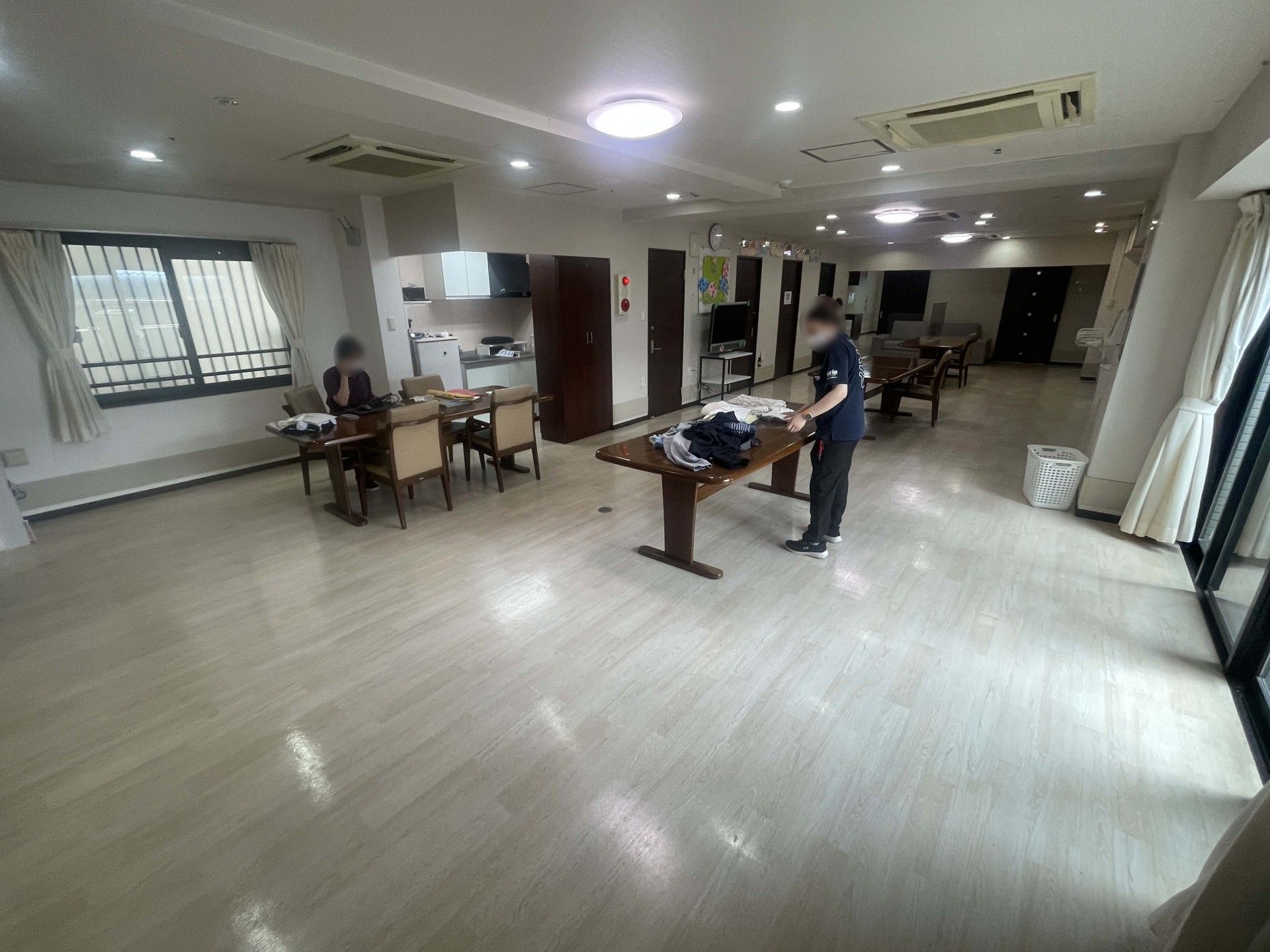 広々とした共有スペース