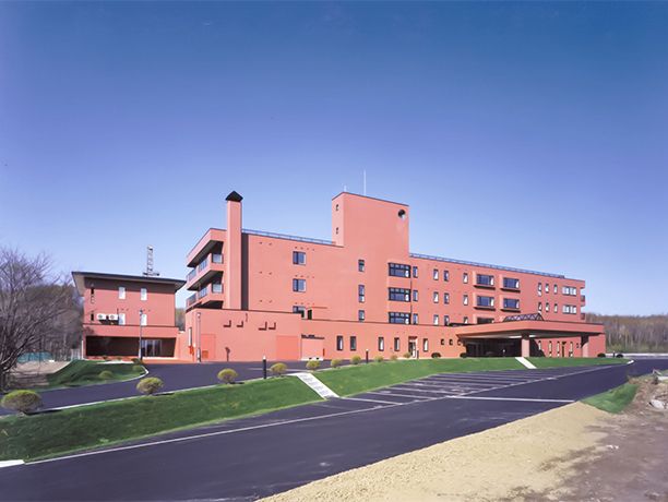 ゆったりとした建物の外観
