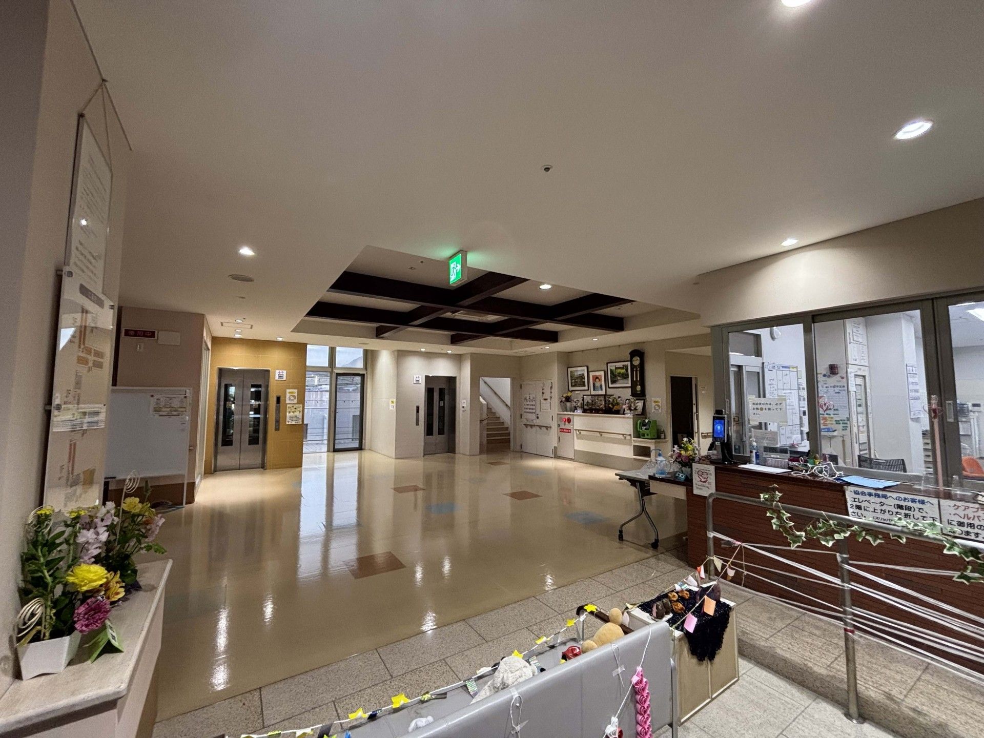 広々としたエントランス