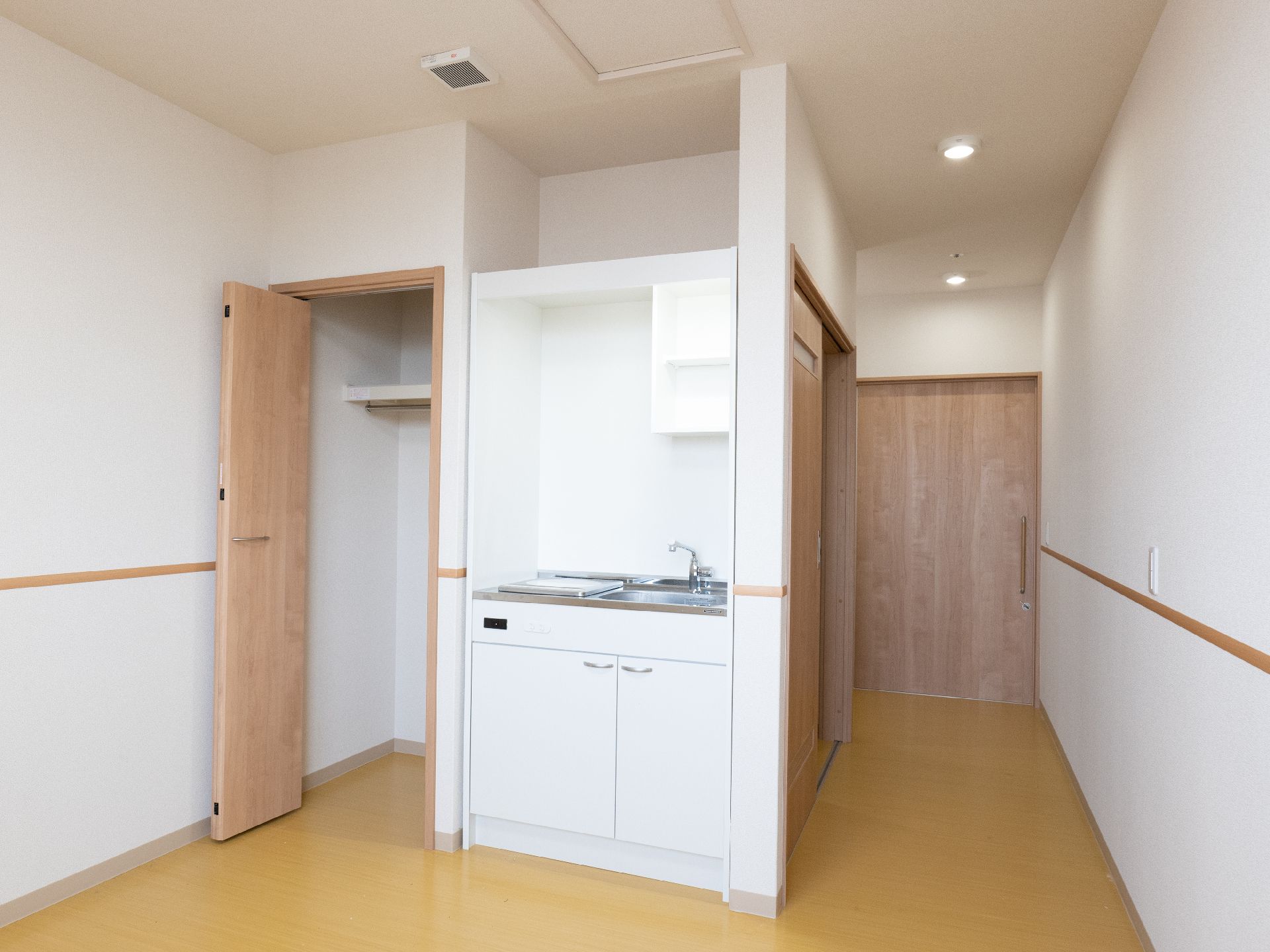 キッチンを完備した居室