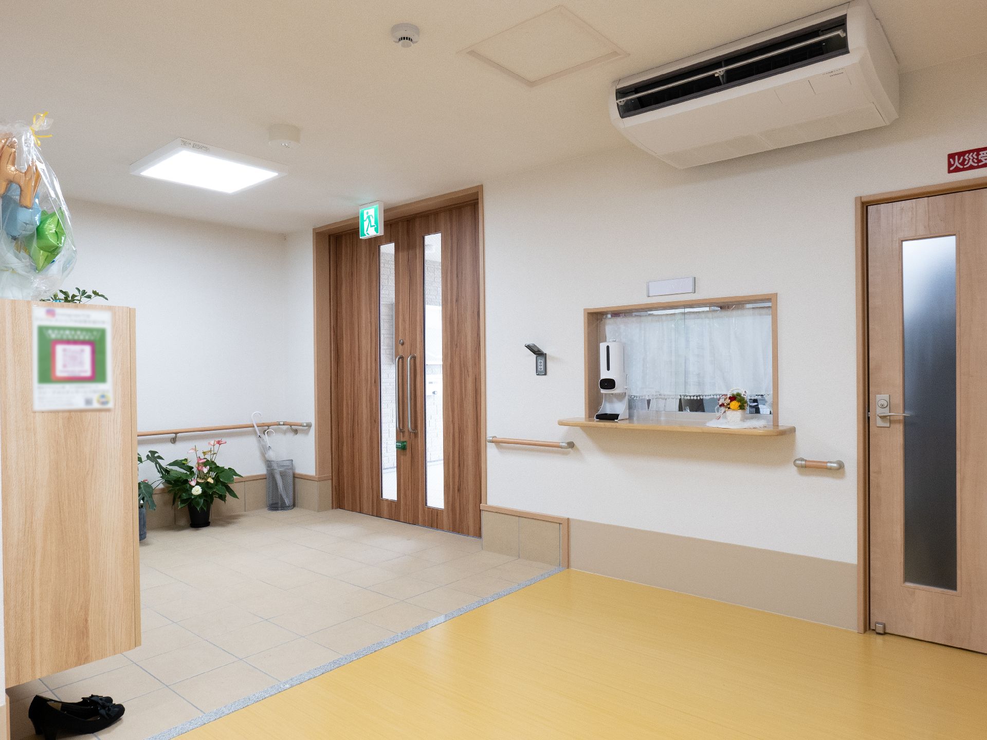 バリアフリー設計の玄関