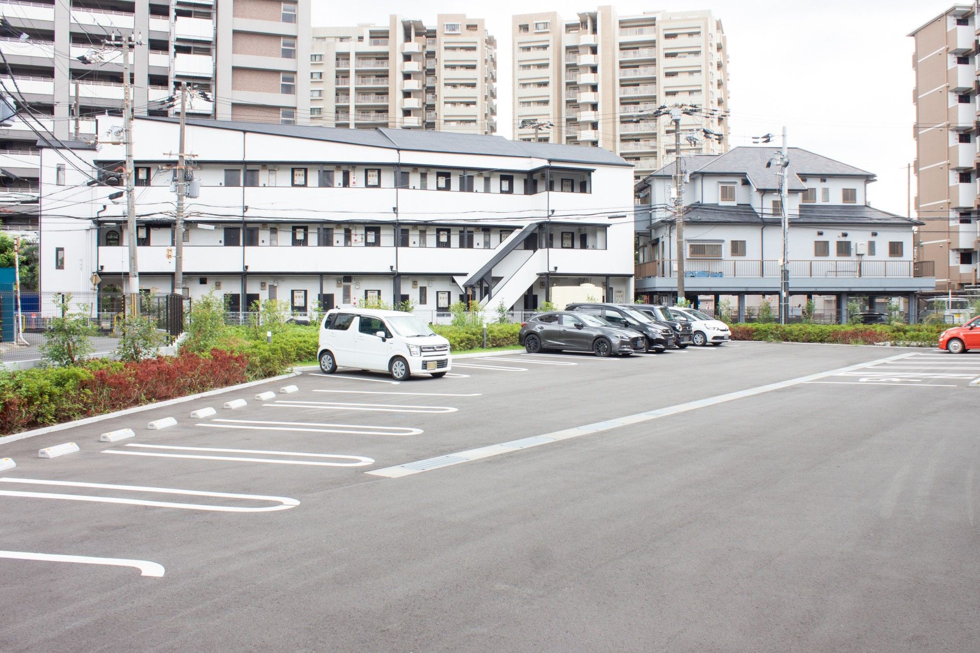 多くの駐車スペース
