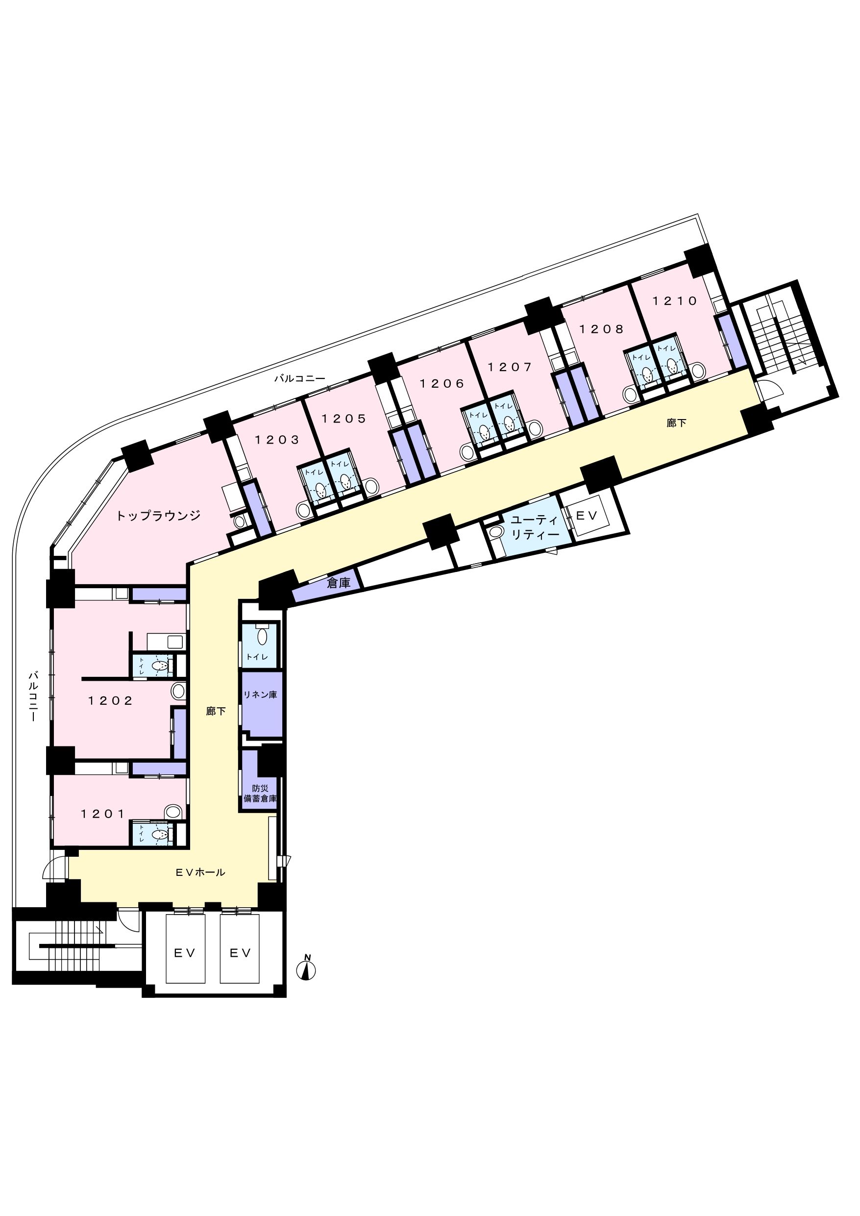 快適な居室の間取り図