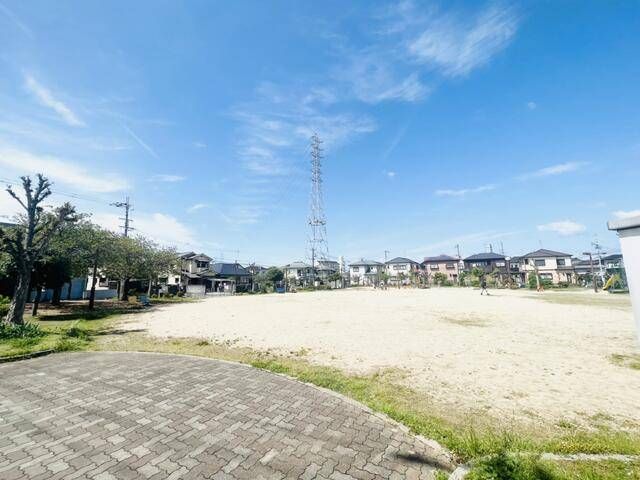 散歩に適した中庭