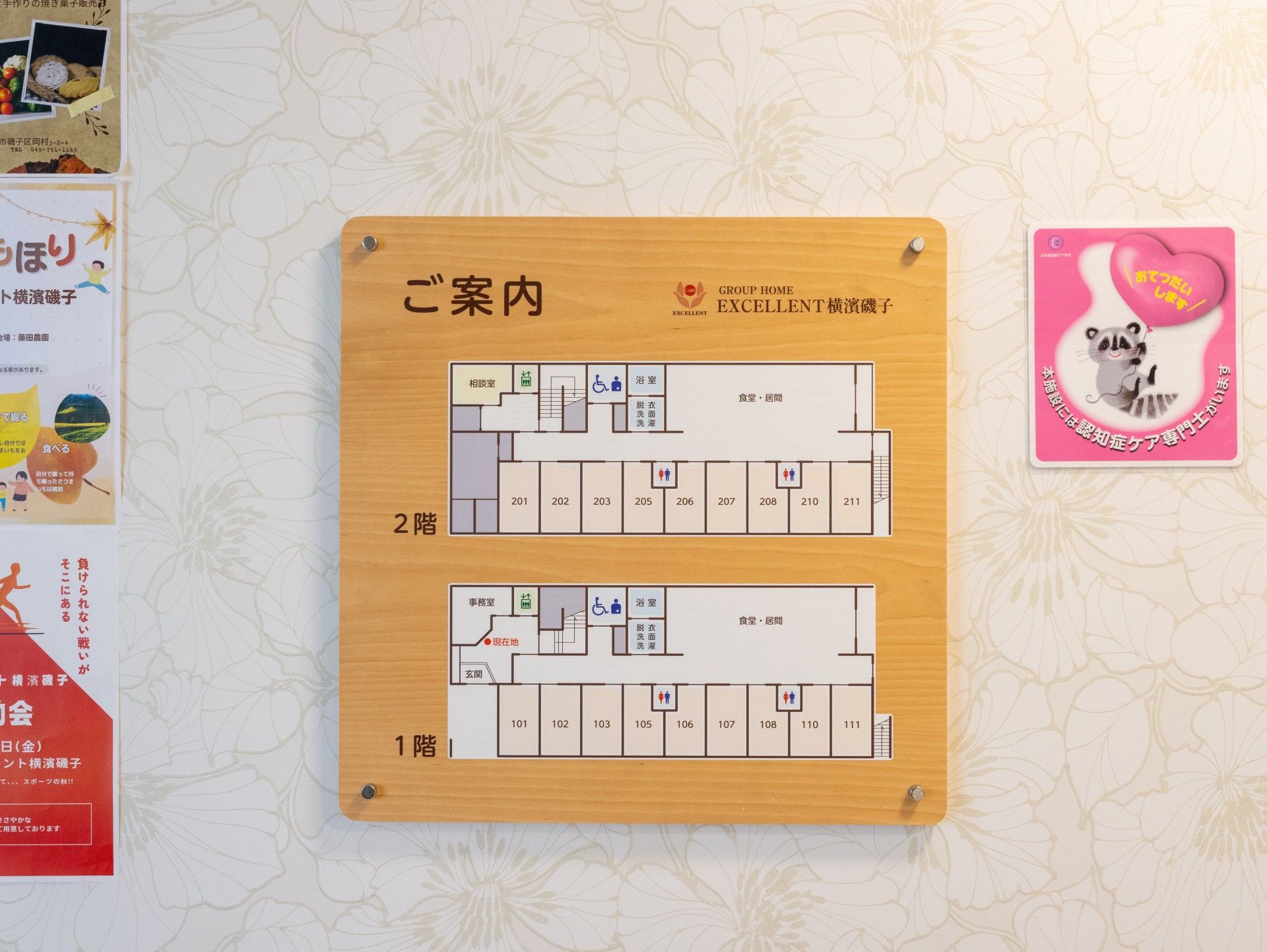 案内板の配置図