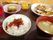 お食事は、ご飯、お味噌汁、煮物など