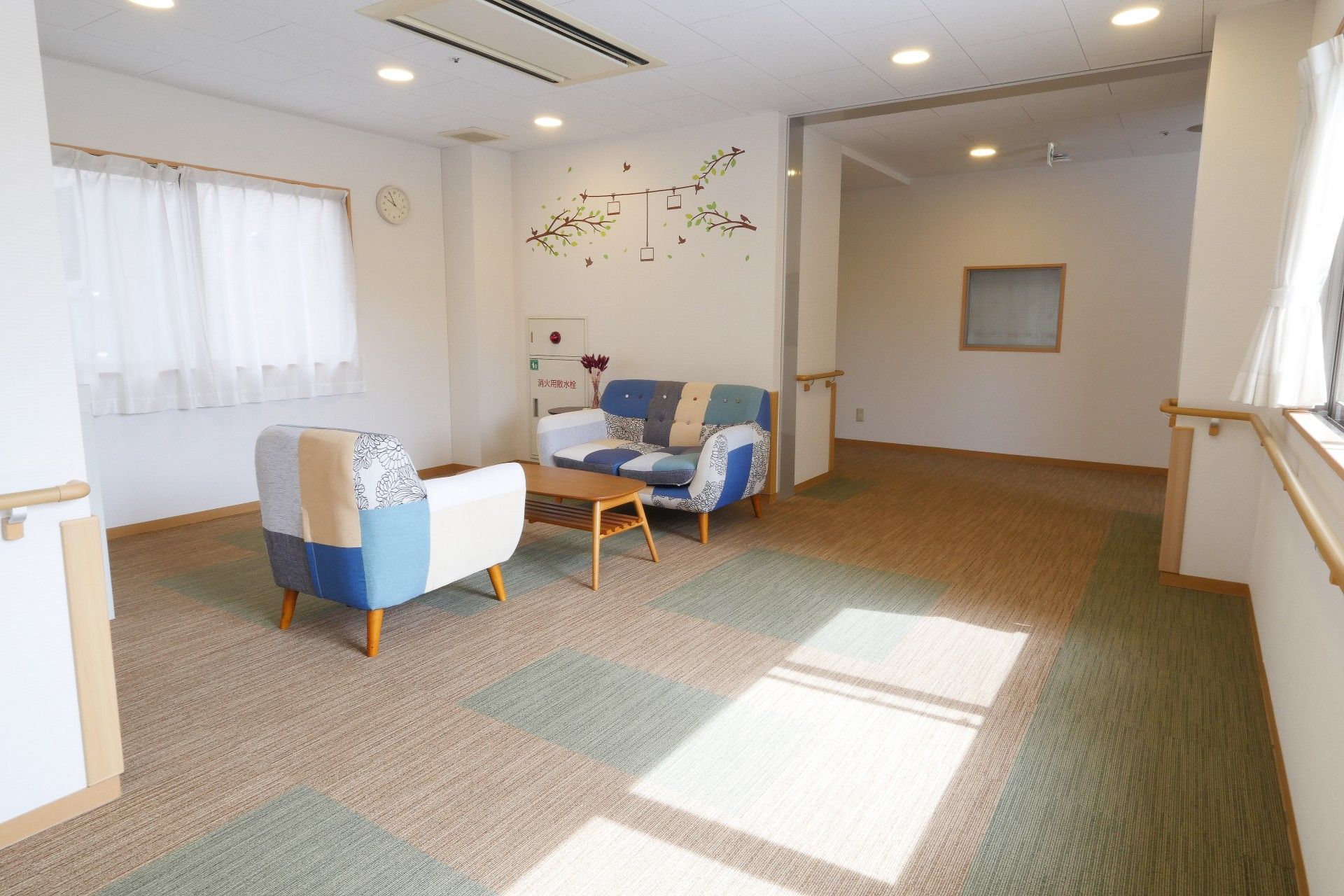 畳や襖、障子がついた和室がついている居室になっているため、自宅にいるときと同じように過ごすことができる。