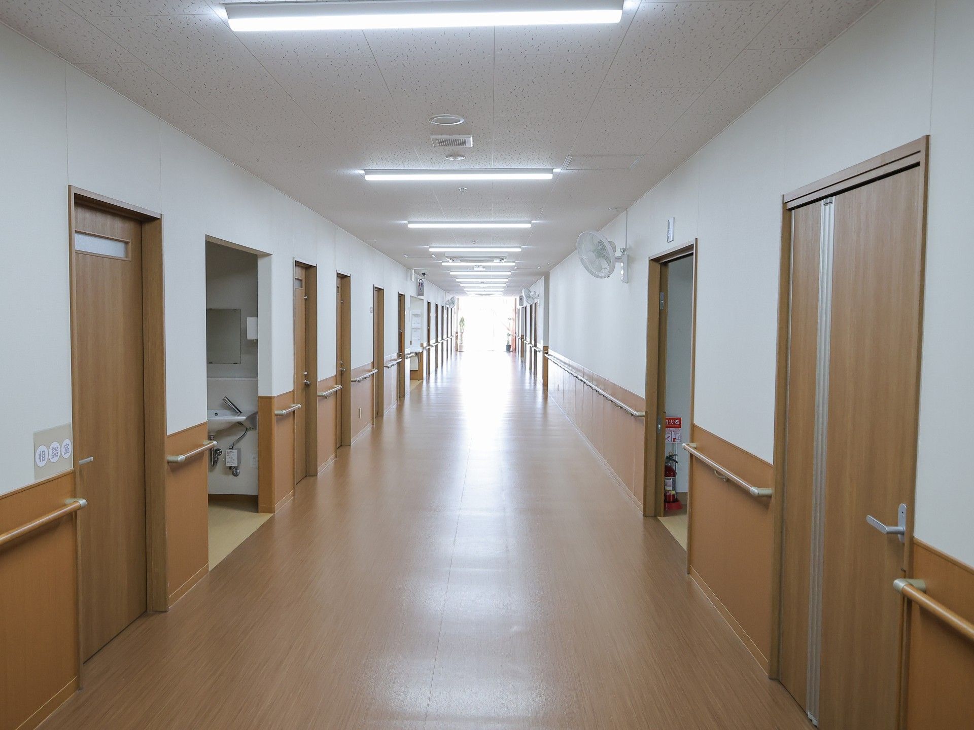 清潔な廊下の様子