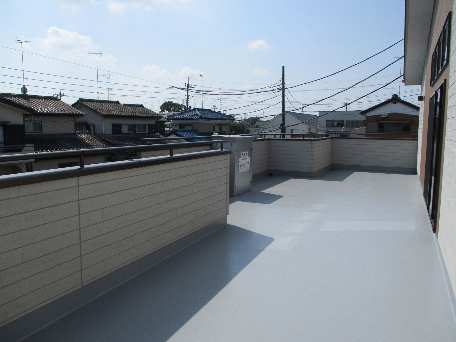 開放感ある屋上テラス