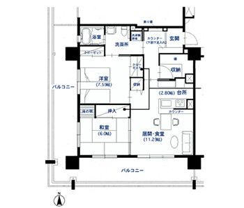 （一般居室）のフロアマップ