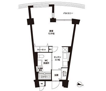 ライフハウス友だち村の一般居室のフロアマップ